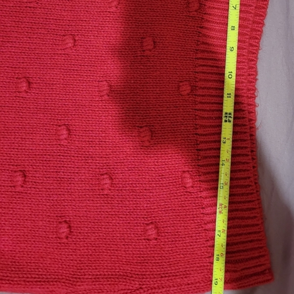 Lucky brand Red Bobble stitch crew neck sweater size XL - Picture 7 of 14